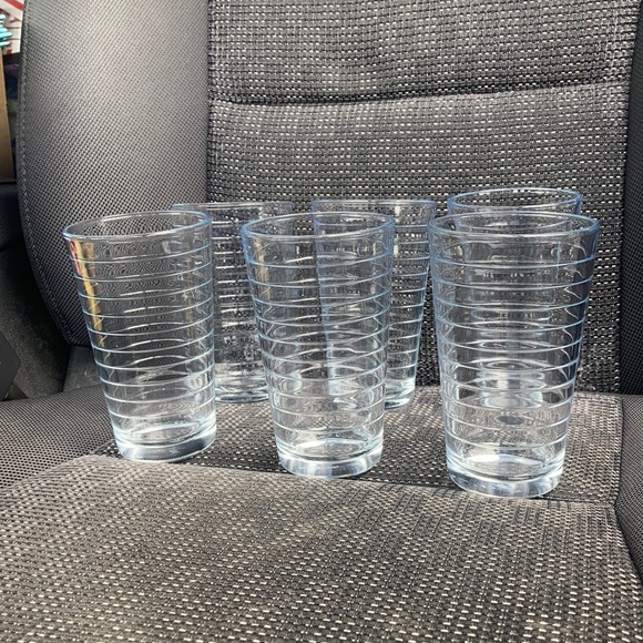 crista Other - Crista Vtg side ribbed 6 juice drinking glasses